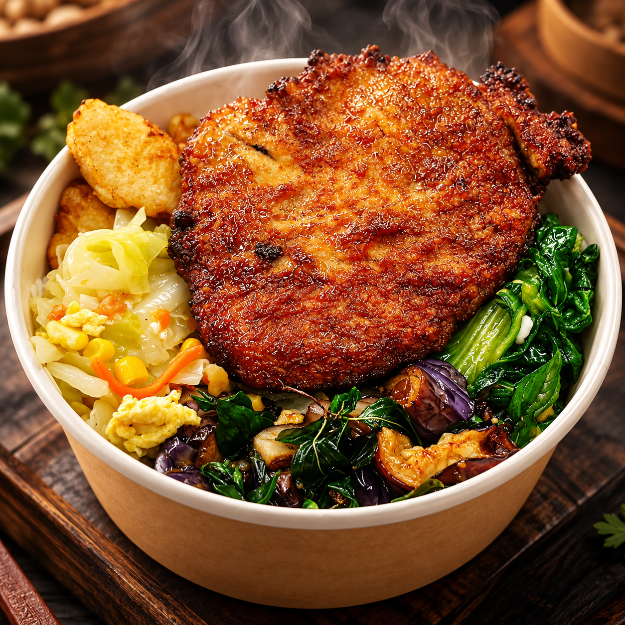 元氣香煎排骨飯